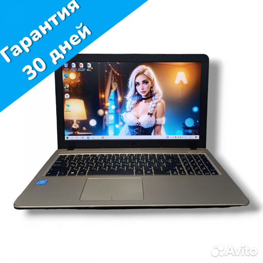Ноутбук asus X540NA Intel(4ядра) /4GB/SSD256/win10