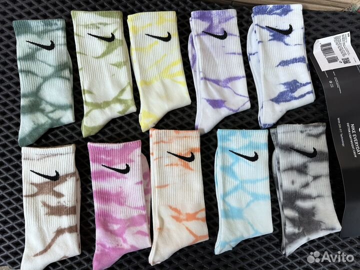 Носки nike tie dye everyday 10 пар