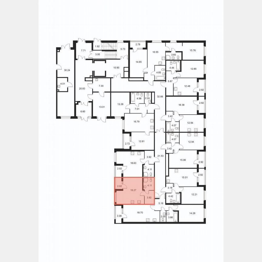 Квартира-студия, 28,3 м², 1/9 эт.