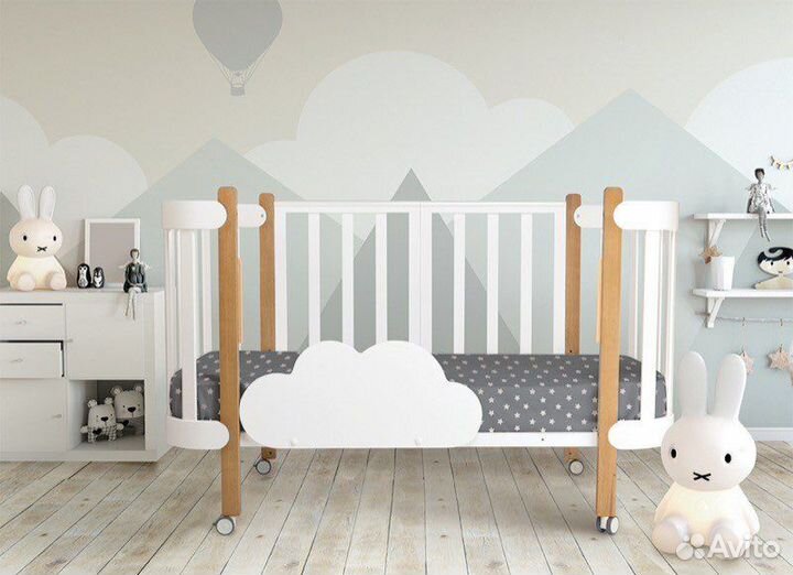 Кроватка трансформер mommy lux happy baby