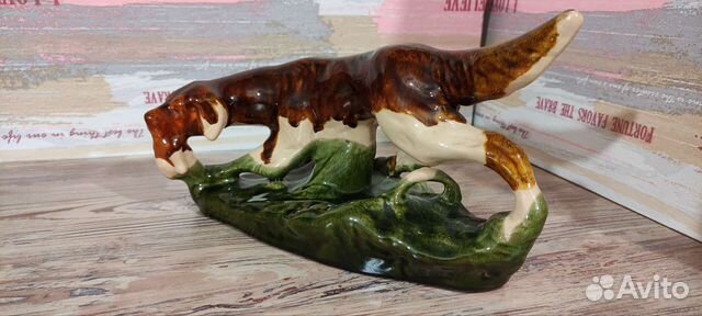 Фарфоровая статуэтка собака СССР