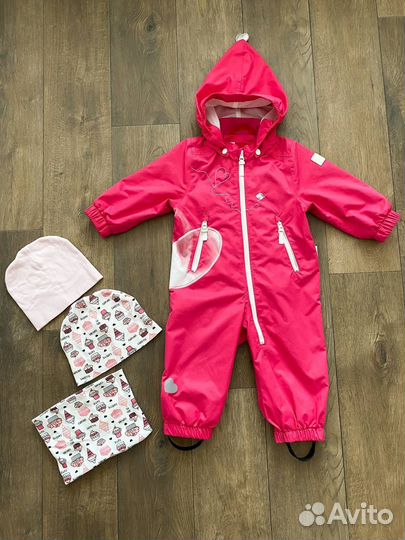 Комбинезон Reima 80/86 + шапки и снуд