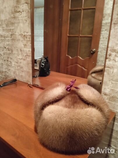 Норковая шапка мужская 58 размер