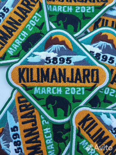 Шеврон гор нашивка Килиманджаро 5895 с датой