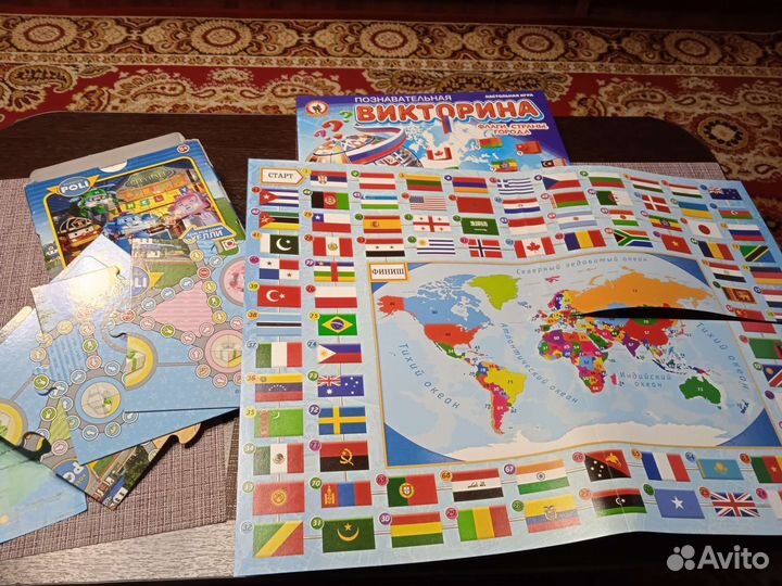 Детские настольные развивающие игры пакетом