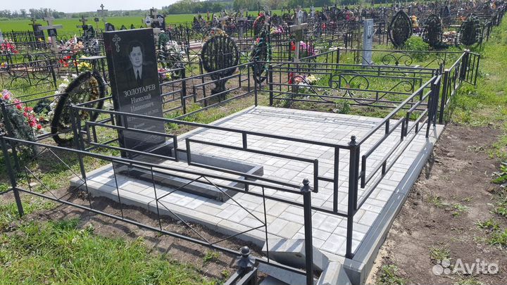 Благоустройство могил/ Памятники/ Плитка/ Ограды