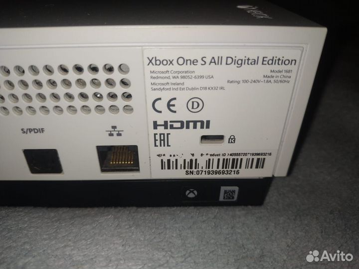 Xbox One S 1tb с играми