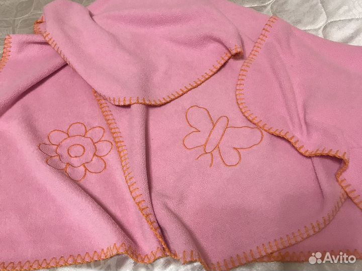 Одеялко плед флис новорожденному