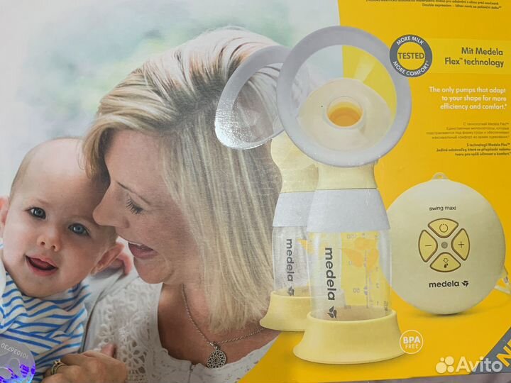 Молокоотсос medela swing maxi flex
