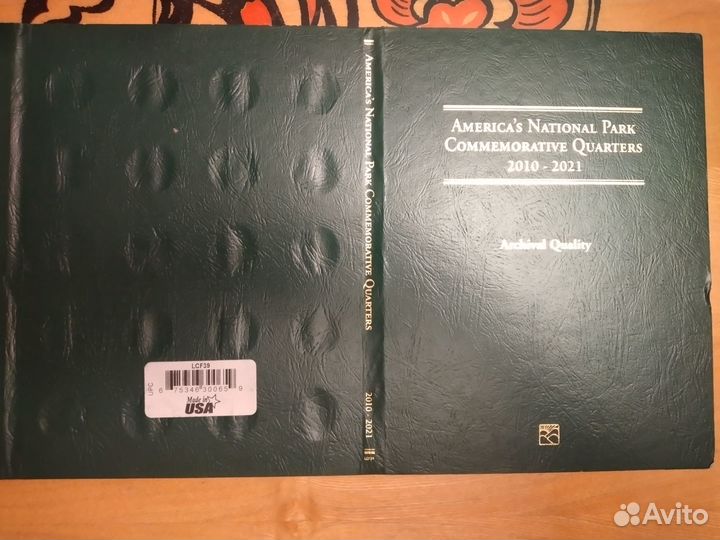 Альбом для монет - квотеры нац. парки США