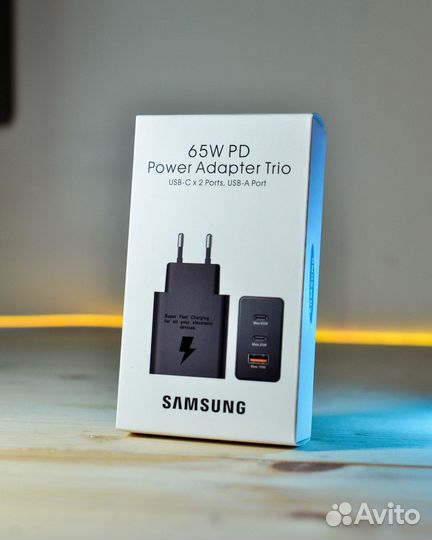 Зарядный блок samsung + кабель