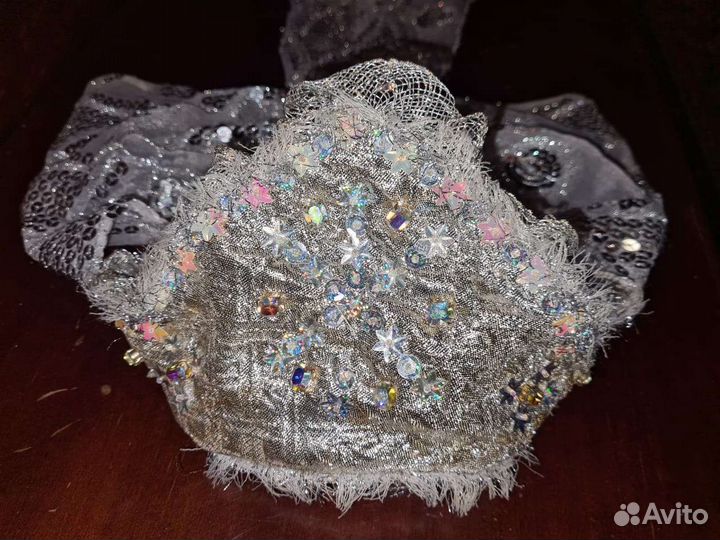 Костюм Снегурочки взрослый новогодний театральный