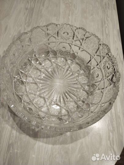 Салатник хрустальный большой
