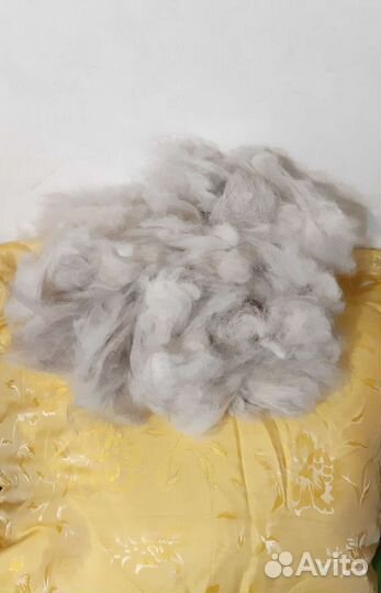 Шерсть мраморной колли/ вычесанная