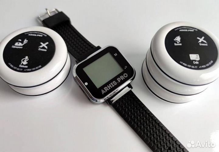 Кнопка вызова персонала, официанта, часы-пейджер