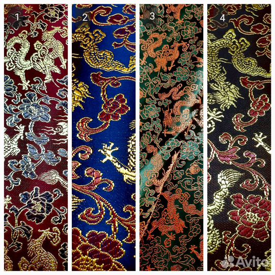 Атлас жаккард Дракон