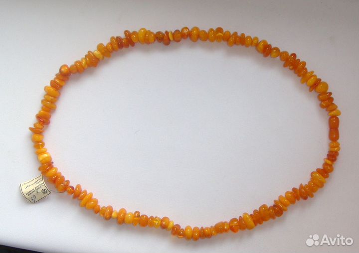 Янтарные Бусы Натуральный Янтарь Ириски 55 грамм