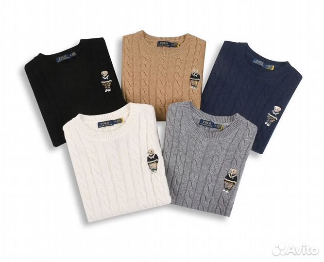 Polo ralph lauren свитер с мишкой