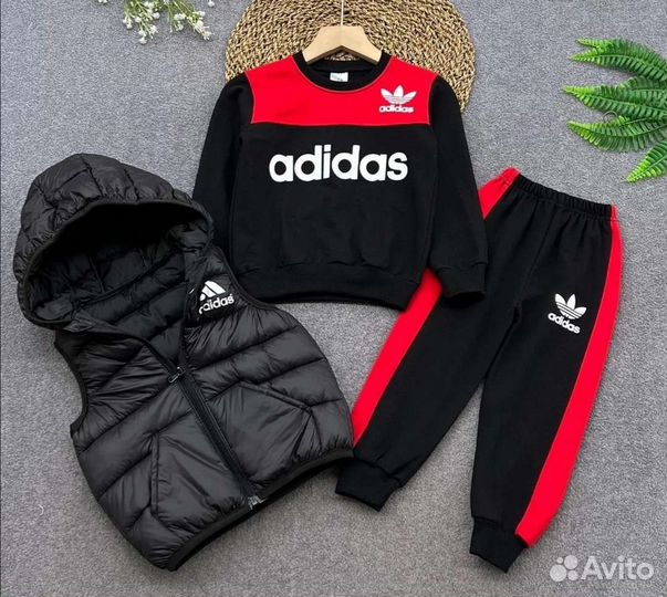 Костюм Adidas тройка до 116 размера