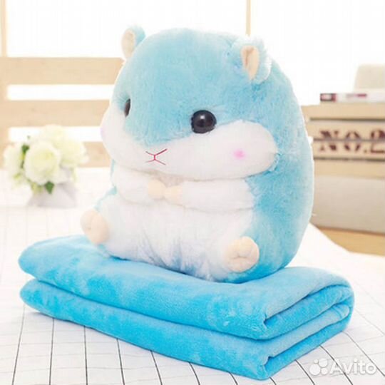 Хомячок Игрушка Плед, голубенький