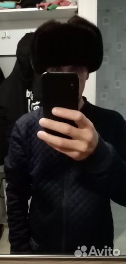 Норковая шапка мужская ушанка новая