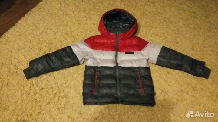 Перчатки,Куртка(зима,рост128 см);Шапки