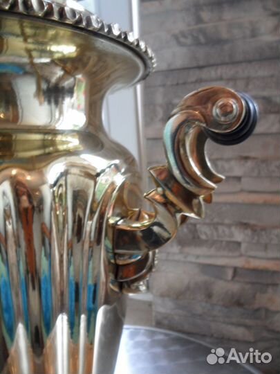 Самовар старинный на дровах углях жаровой