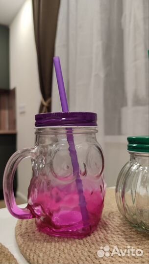 Кружки с трубочками