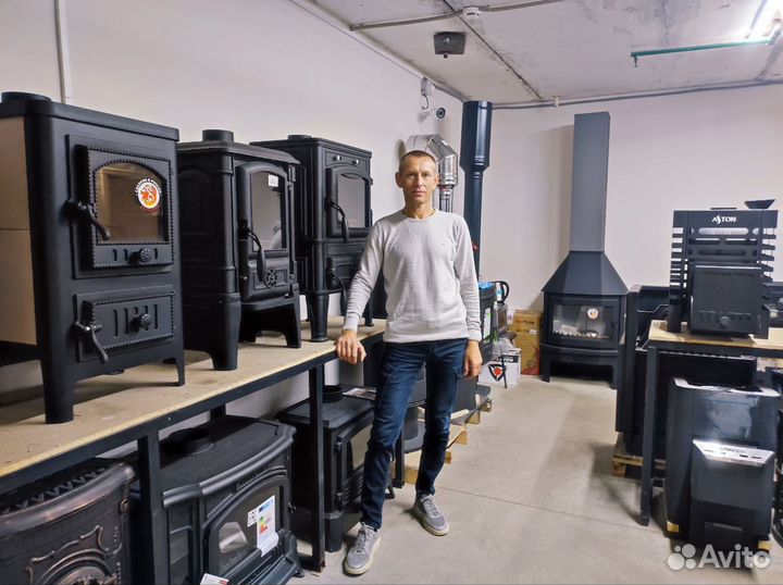 Чугунная печь для бани