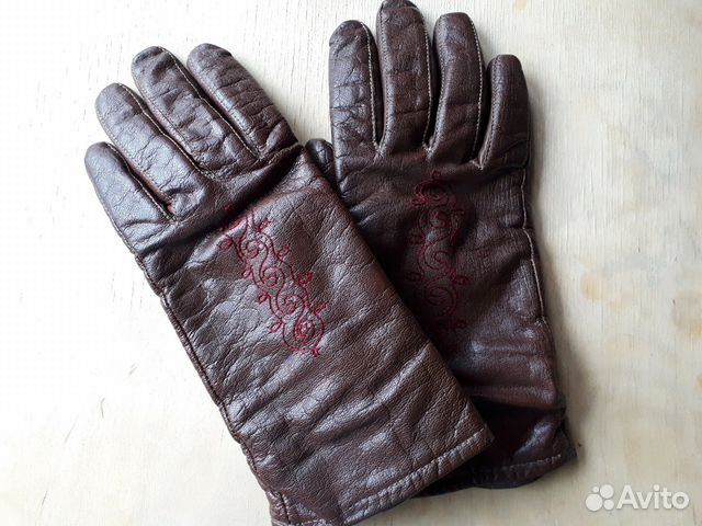 Перчатки кожаные
