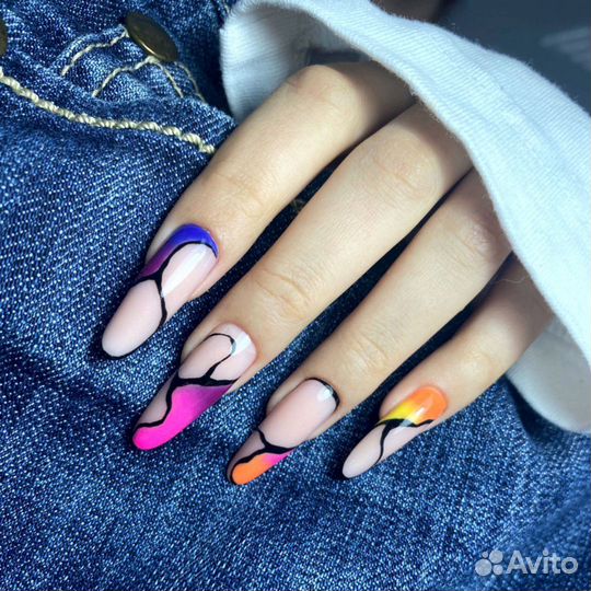 Маникюр с покрытием гель-лак / Наращивание / Шелла