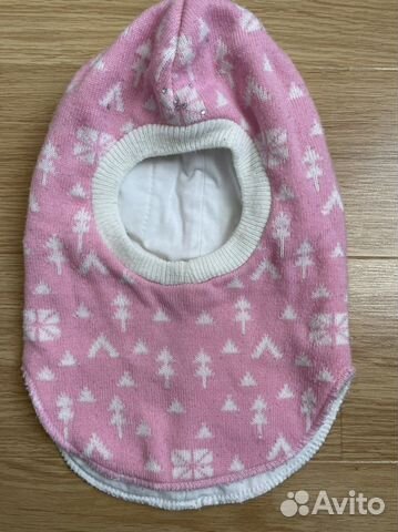 Шапка шлем для девочки зима