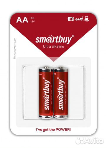 Батарея SmartBuy LR6(AA) 2 шт