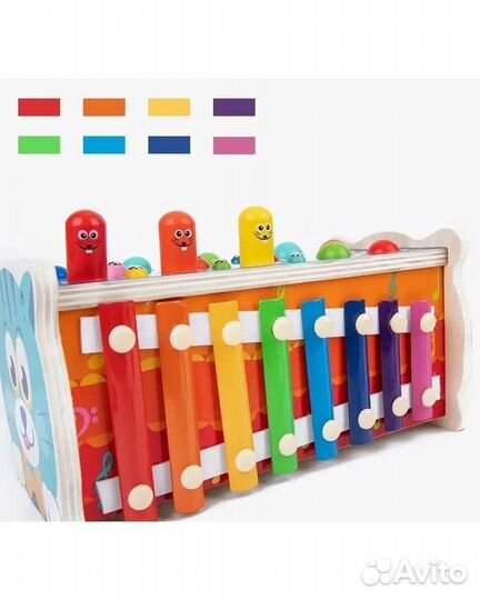 Развивающие игрушки ксилофон кот