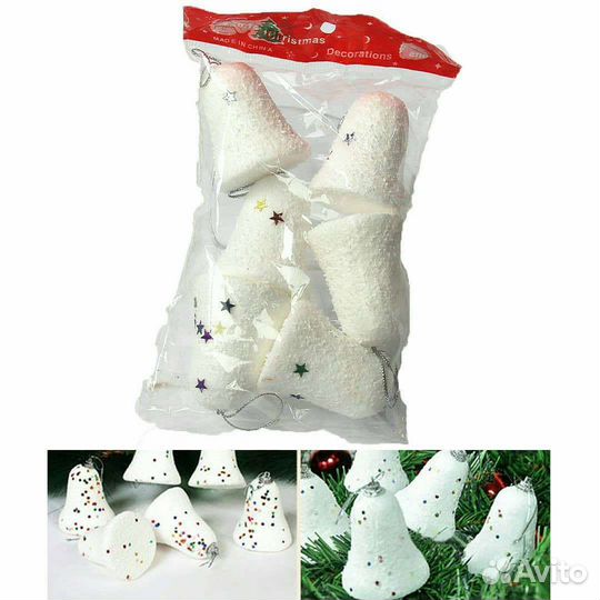 Елочные игрушки «Снежный колокольчик»