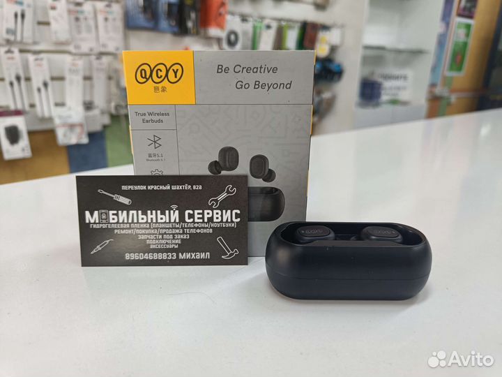 Беспроводные наушники qcy t1c