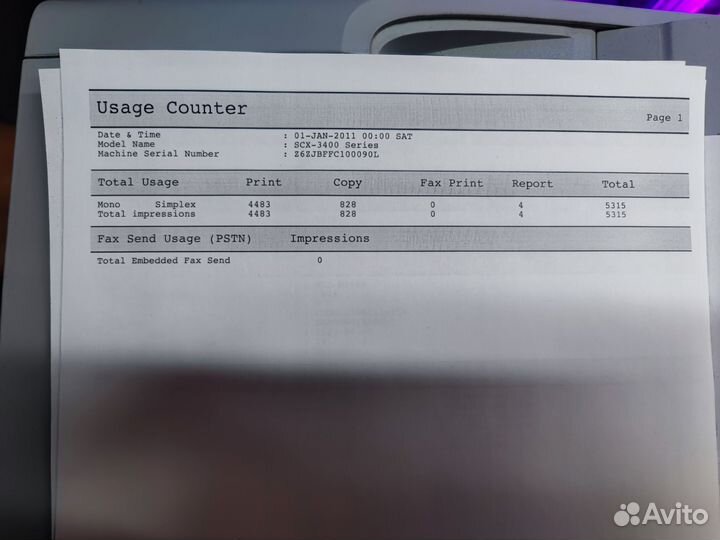 Мфу Лазерный принтер, сканер Samsung SCX-3400F