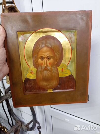 Икона старинная Пре (Сергий)