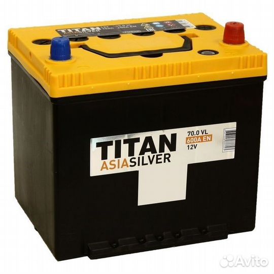 Аккумулятор 70 Ач Titan Asia Silver 600А