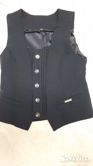 Вещи для школы 140-146 для девочки т.синий цвет