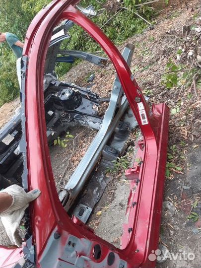 Лонжерон порог стойка левая Пежо 206