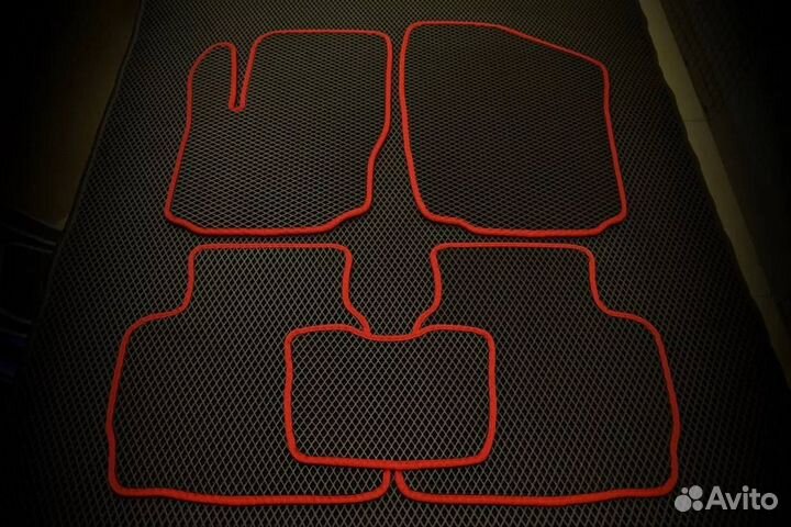 Автомобильные коврики eва эва 3D с бортиками