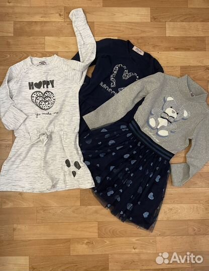 Пакет одежды на девочку 110