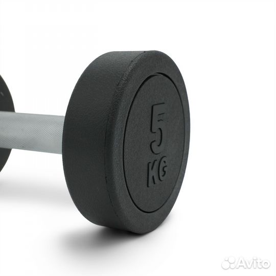 Гантель unix Fit PRO круглая обрезиненная 5 кг