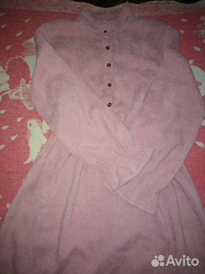 Платье микровельвет раз 44