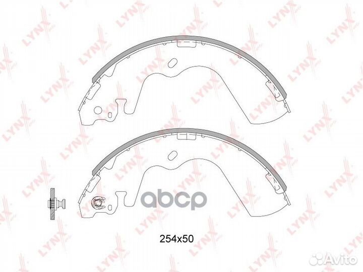 Колодки барабанные lynxauto BS-3603 BS-3603