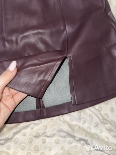 Кожаная юбка