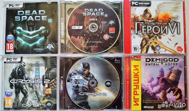 Компьютерные игры диски для пк (PC CD, DVD-box)