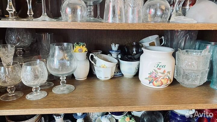 Посуда, Хрусталь, Бокалы, Графин