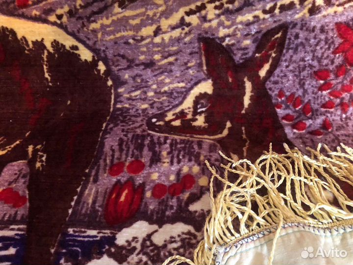 Покрывало плюшевoе 190х123 СССР б/у